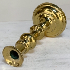 Set of Three 18th Century Hand-Made Brass Candlesticks