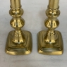 Set of Three 18th Century Hand-Made Brass Candlesticks
