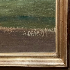 Antique Framed Oil Painting on Canvas by Albert Dasnoy (1901-1992)