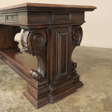 Antique Italian Walnut Louis XIV Desk