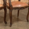Set of 8 Antique Country French Dining Chairs includes 2 Armchairs