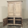18th Century Louis XVI Period Country French Buffet a Deux Corps in Stripped Oak