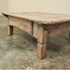 18th Century Rustic Dutch Coffee Table in Stripped Oak