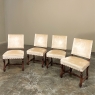 Set of Four 19th Century French Louis XIV Side Chairs with Mohair