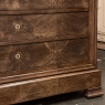 19th Century French Louis Philippe Marble Top Walnut Commode
