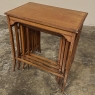 Set of Antique Arts & Crafts Mahogany Inlaid Nesting Tables