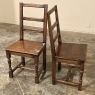 Set of Four Rustic Mid-Century Country French Chairs