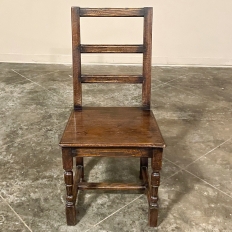 Set of Four Rustic 18th Country French Chairs 