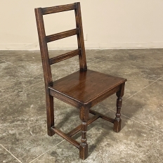 Set of Four Rustic 18th Country French Chairs 