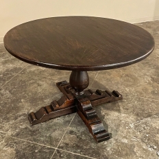 Rustic Mid-Century Country French Pedestal Breakfast ~ Game Table