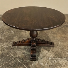 Rustic Mid-Century Country French Pedestal Breakfast ~ Game Table