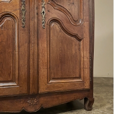 19th Century Country French Chestnut Armoire