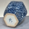 19th Century Delft Hand-Painted Blue & White Lidded Urn