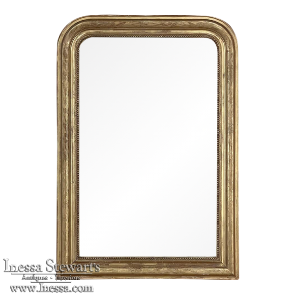 19th Century French Louis Philippe Period Giltwood Mirror