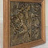 19th Century Framed Bronze Plaque of Three Cherubs