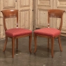 Set of Four Antique French Directoire Style Chairs in Maple