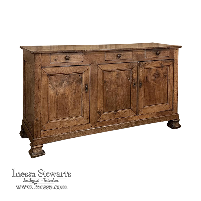 19th Century French Louis Philippe Period Cherry Wood Buffet ~ Credenza