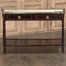 19th Century French Directoire Mahogany Marble Top Console ~ Sofa Table