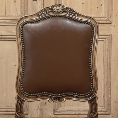 Set of Six Antique French Louis XIV Walnut Dining Chairs