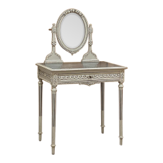 Antique French Louis XVI Painted Marble Top Vanity