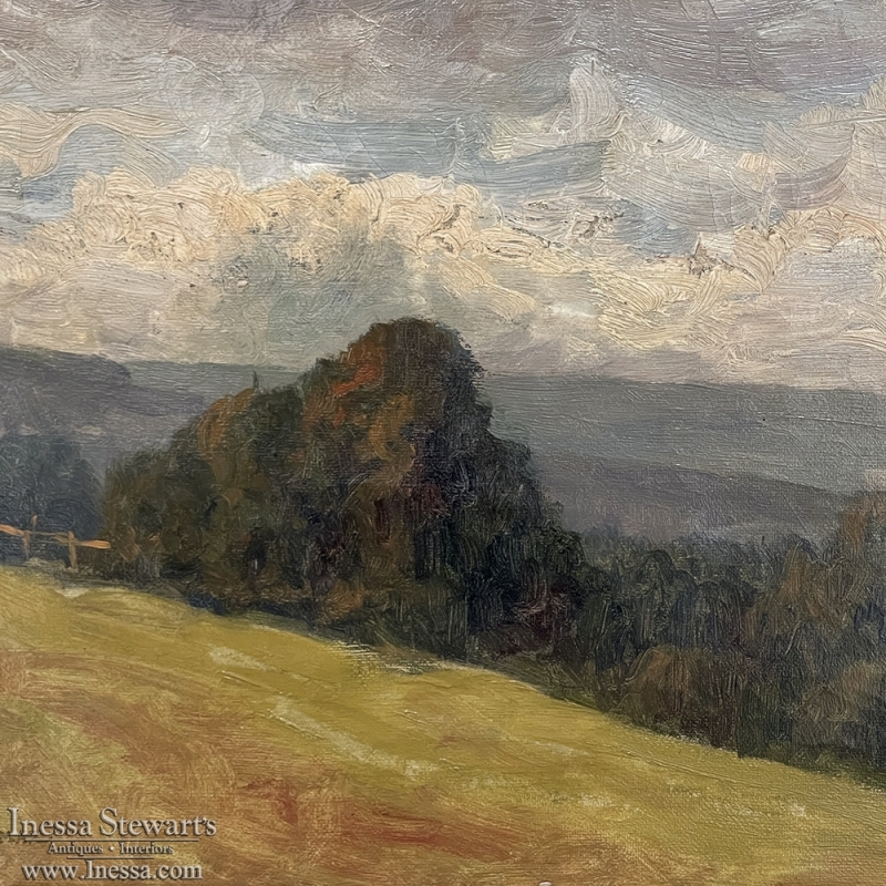 Antique Framed Oil Painting on Canvas by Walthere Jamar (18661950)