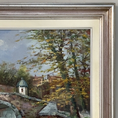 Vintage Framed Oil Painting on Canvas by Mees