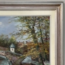 Vintage Framed Oil Painting on Canvas by Mees