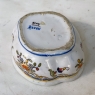19th Century Hand-Painted Ceramic Inkwell from Rouen