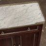 Antique French Directoire Style Marble Top Cabinet ~ Confiturier