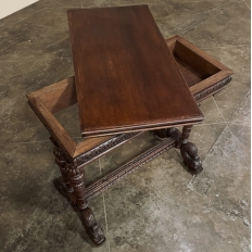 19th Century French Neoclassical Walnut Flip-Top Game Table