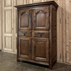 Early 19th Century Country French Four Door Wardrobe