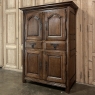 18th Century Rustic French Oak Quatre-Portes Wardrobe ~ Circa 1760s