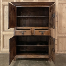 18th Century Rustic French Oak Quatre-Portes Wardrobe ~ Circa 1760s
