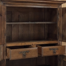18th Century Rustic French Oak Quatre-Portes Wardrobe ~ Circa 1760s