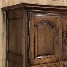 18th Century Rustic French Oak Quatre-Portes Wardrobe ~ Circa 1760s