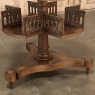 Antique Gothic Revolving Book Stand ~ End Table