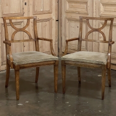 Set of 9 Antique English Dining Chairs includes 2 Armchairs