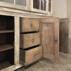18th Century Swedish Whitewashed Bookcase ~ Display Cabinet