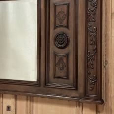 Antique Italian Renaissance Mantel Mirror in Walnut