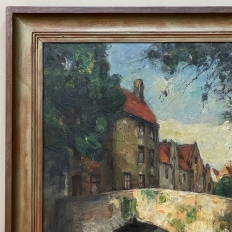 Framed Oil Painting on Canvas by Leo Mechelaere (1880-1964)