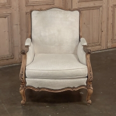 Antique French Louis XV Wingback Armchair ~ Bergere