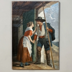 19th Century Oil Painting on Canvas