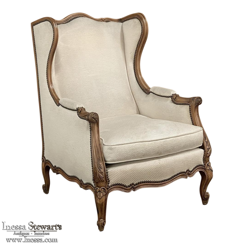 Louis XV French Bergere chair.