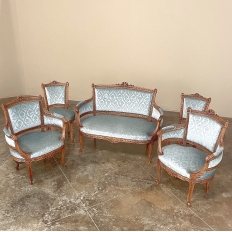 19th Century French Louis XVI Walnut Canape ~ Sofa