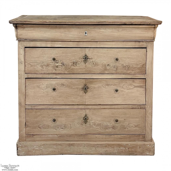 19th Century French Louis Philippe Period Fruitwood Commode