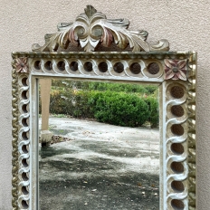 Antique Italian Neoclassical Painted Mirror