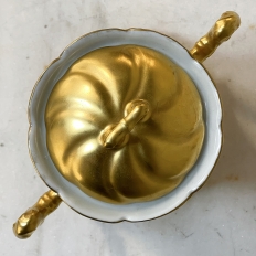 Antique Gilded Limoges Teapot by Giraud