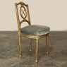 19th Century French Louis XVI Giltwood Salon Chair with Mohair
