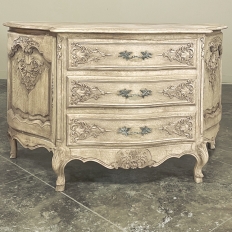 Antique French Louis XIV Serpentine Commode ~ Cabinet