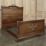 19th Century French Louis XVI Walnut QUEEN Bed